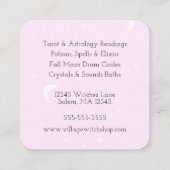 Carte De Visite Carré Magasin de sorcellerie de Basic Witch Pastel (Dos)