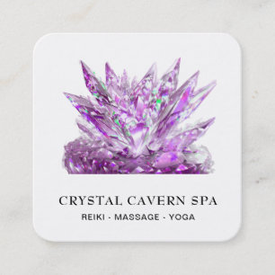 Carte De Visite Carré *~* Magenta Magenta Magenta Magenta Crystal QR