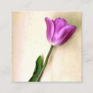 Carte De Visite Carré Magenta Tulip poétique