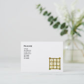 Carte De Visite CARRÉ MAGIC 33, Blanc noir (Debout devant)