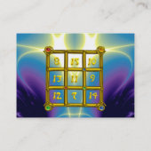 Carte De Visite CARRÉ MAGIC 33, bleu violet (Dos)