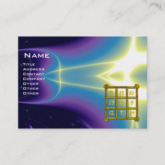 Carte De Visite CARRÉ MAGIC 33, bleu violet (Devant)