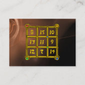 Carte De Visite CARRÉ MAGIC 33, Noir Brown (Dos)