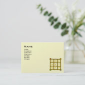 Carte De Visite CARRÉ MAGIC 33, Papier noir et Pearl (Debout devant)