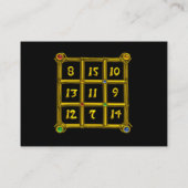 Carte De Visite CARRÉ MAGIC 33, Papier perle noir et blanc (Dos)