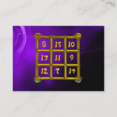 Carte De Visite CARRÉ MAGIC 33, Violet Noir (Dos)