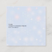 Carte De Visite Carré Magical Metallic Christmas Balls (Dos)