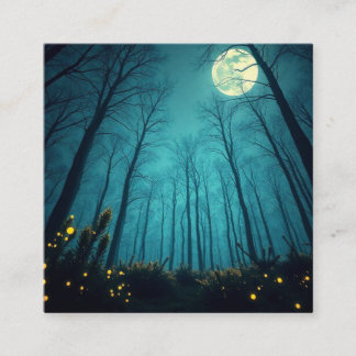 Carte De Visite Carré magie lunaire