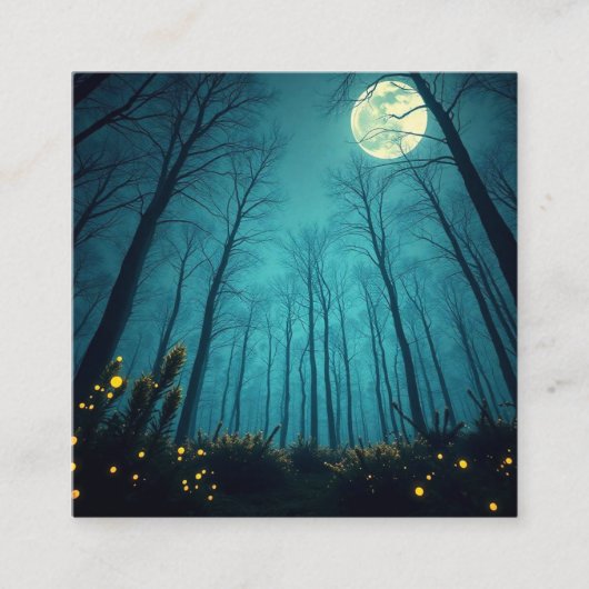 Carte De Visite Carré magie lunaire (Devant)