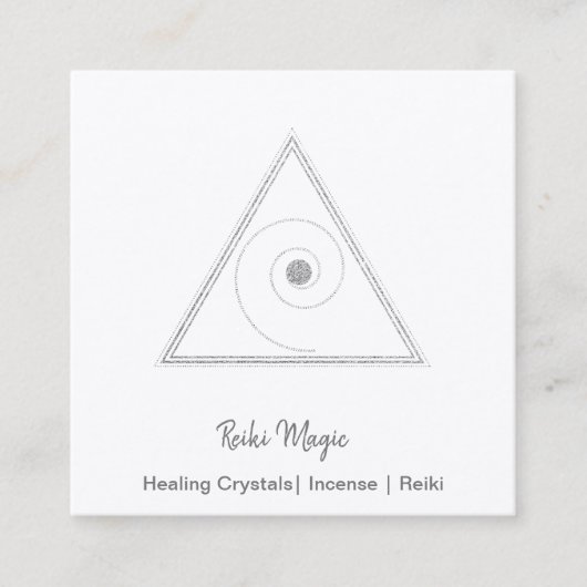 Carte De Visite Carré Magie Reiki (Devant)