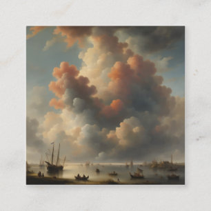 Carte De Visite Carré Magnifique chef-d'oeuvre d'art hollandais !