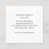 Carte De Visite Carré Main avec arbre (Dos)