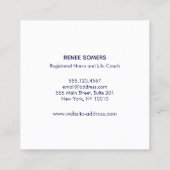 Carte De Visite Carré Main tenant le coeur humain (Dos)