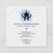 Carte De Visite Carré *~* Mains célestes Luna Lune Lumière Boho Magique (Dos)