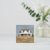 Carte De Visite Carré Maison Blanche (Debout devant)