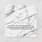 Carte De Visite Carré Maison Toit Top Immobilier | Marbre (Dos)