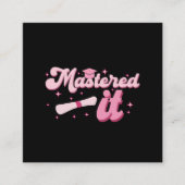 Carte De Visite Carré Maîtrise Il Maîtrise Diplômé MBA (Devant)