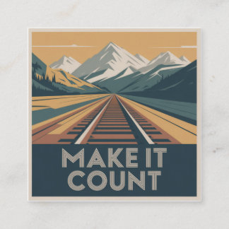 Carte De Visite Carré Make It Count