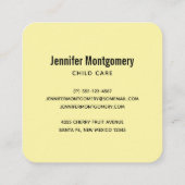 Carte De Visite Carré Maman & Bébé Koala Ours Aquarelle mignonne (Dos)