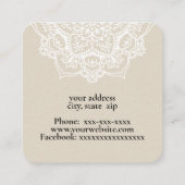 Carte De Visite Carré Mandala (Dos)