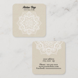 Carte De Visite Carré Mandala