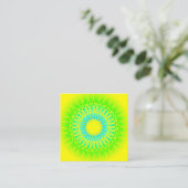 Carte De Visite Carré Mandala (Debout devant)