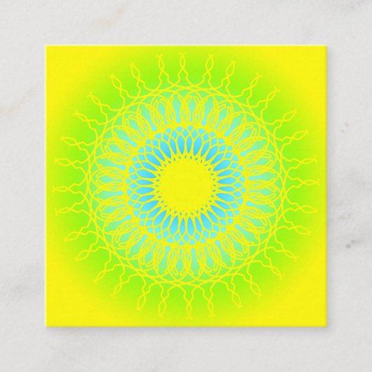 Carte De Visite Carré Mandala (Devant)