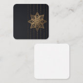 Carte De Visite Carré Mandala vide (Devant / Derrière)