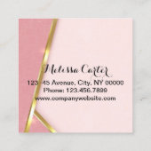 Carte De Visite Carré Maquillage Artiste Eyelash Extensions Lashes Brows (Dos)