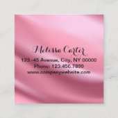Carte De Visite Carré Maquillage Artiste Eyelash Extensions Lashes Brows (Dos)
