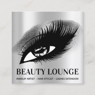 Carte De Visite Carré Maquillage Artiste Hair Eyelash Silice Professionn