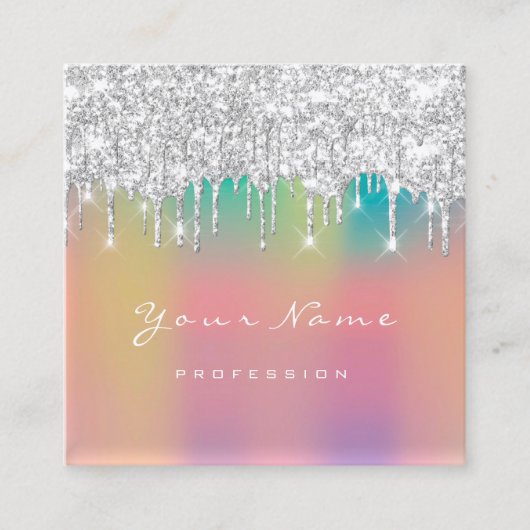 Carte De Visite Carré Maquillage Artiste Professionnel Eyelashes Drivers (Devant)