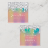 Carte De Visite Carré Maquillage Artiste Professionnel Eyelashes Drivers (Devant / Derrière)