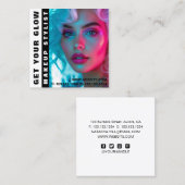 Carte De Visite Carré Maquillage moderne (Devant / Derrière)