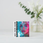 Carte De Visite Carré Maquillage moderne (Debout devant)