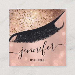 Carte De Visite Carré Maquillage professionnel Eyelash Extension Artiste