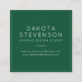 Carte De Visite Carré Marbre cool | Monogramme rose pastel violet (Dos)