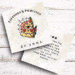 Carte De Visite Carré Marbre de crème moderne Funny Cool Pizza Tattoo Ar<br><div class="desc">Ces cartes de visite cool seraient parfaits pour tatoueur / salon. Ajoutez facilement votre propre nom et d'autres informations en cliquant sur l'option "personnaliser ce modèle". Si vous avez besoin d'aide pour la personnalisation ou si vous avez des questions sur le design,  n'hésitez pas à nous contacter.</div>