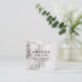 Carte De Visite Carré Marbre d'éléments soignés (Debout devant)