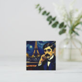 Carte De Visite Carré Marcel Proust à Paris - Art imaginaire (Debout devant)