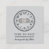 Carte De Visite Carré Marchandises Knit artisanales (Devant)