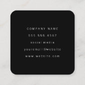 Carte De Visite Carré marques (Dos)