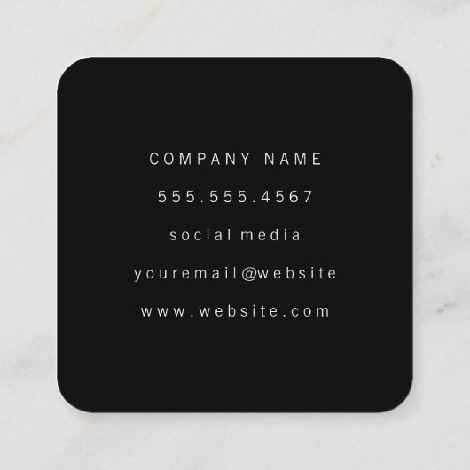 Carte De Visite Carré marques (Dos)