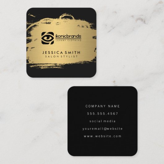 Carte De Visite Carré marques (Devant / Derrière)