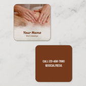 Carte De Visite Carré Massage thaïlandais (Devant / Derrière)