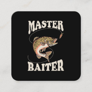 Carte De Visite Carré Master Baiter Fishing