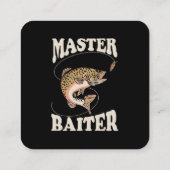 Carte De Visite Carré Master Baiter Fishing (Dos)