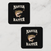 Carte De Visite Carré Master Baiter Fishing (Devant / Derrière)
