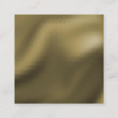 Carte De Visite Carré Masterpainter & motif rouge en damier or (Dos)