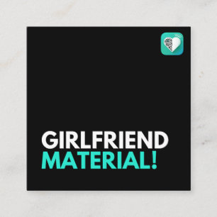 Carte De Visite Carré Matériel pour copine